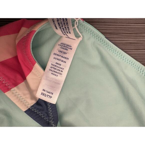 Vineyard Vines Reversible Stripe Pink Blue Bikini 2 Piece Swimsuit Womans SZ XXS - Picture 5 of 7